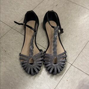 Zara Blue and Silver Sandals - 8